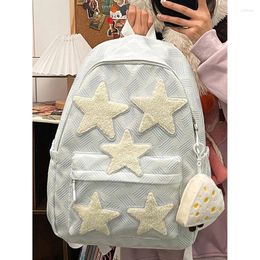 School Bags Zipper Ladies Backpacks Large Capacity Trend Appliques 2024 For Women Bolsas Para Mujeres