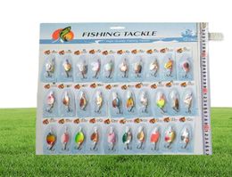 30X Pack 1set30pcs Various Assorted Laser Spinners Spoon Bait Fishing Fishing Lures Spinners1547692