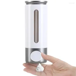 Liquid Soap Dispenser Bottle Wall-Mounted Large Capacity Shower Anti-Drop Transparent Manual Refillable Hand Dish With