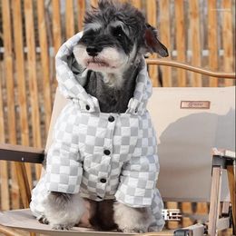 Dog Apparel Autumn And Winter Down Pet Jacket Small Clothes Schnauzer Poodle Greyhound Dogs Accessories Ropa Para Perro