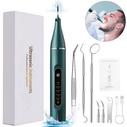 Ultrasonic Electric Dental with 5 ModesHighFrequency Vibration effective Teeth Cleaning Kit for Removing Tooth Stains 240106