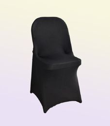 Chair Covers 9 Colours Fold Cover Wedding Spandex Folding Lycra Party El Banquet Decoration3463804