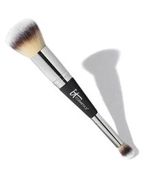 Brushes Brand New Heavenly Luxe Complexion Perfection Brush #7 Dual Airbrush Foundation & Concealer Brush Nose Contour Makeup Brush