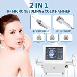 RF Gold Skin Tightening Radio Rrequency Gold RF Microneedle Ice Hamer Fractional Portable Therapy Beauty Device
