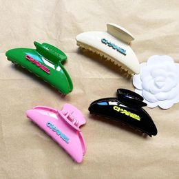 Barrettes Hair Clips Barrettes Luxury brand desingers barrette hair decoration clip for women high quality for wholesale black green pink wh