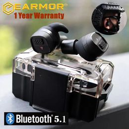 EARMOR M20T Bluetooth Earbuds Outdoor Hunting Shooting Earbuds Tactical Headset Electronic Hearing Protection NRR26db 240108