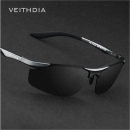 Sunglasses Veithdia Sunglasses Outdoor Brand Designer Aluminium Driving Cycling Polarised Men Goggle Eyewear Male Sun Glasses Uv400 6529