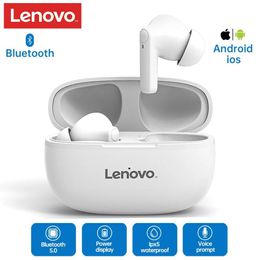 Earphones Lenovo HT05 TWS Wireless Earphone Bluetooth Sports Earbuds Stereo HiFi Headset With Mic Touch Control For Android IOS Smartphone