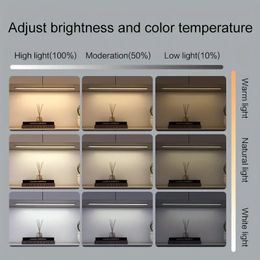 1pc LED Ultra-thin Motion Sensor Cabinet Light, Three-tone Light Counter Lighting, Magnetic USB Rechargeable Kitchen Night Light, Suitable For Wardrobe,Color: Silvery