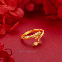Designer Ring High End Feeling Dragon Tail Ring with Gold Plated Small Crowd Dragon Zodiac Dragon Year Ring 573 299