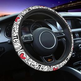 Steering Wheel Covers 38cm Car I Love Math Equations Soft Mystery Auto Decoration Fashion Accessories