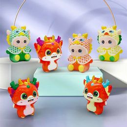 2024 Mascot Dragon Baby Squeeze Toy Year Of The Dragon Fidget Toy Squishy Pinch Kneading Toy Stress Reliever Toy Kid Party Favour