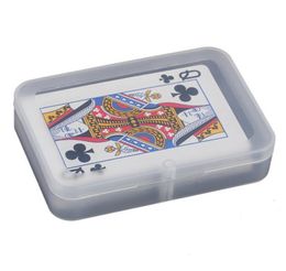 Transparent Playing Cards Plastic Box PP Storage Boxes Packing Case CARDS width less than 6cm DA2767477116