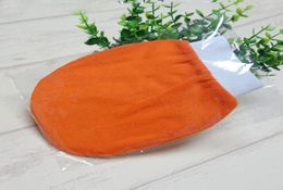 50PCS orange kessa glove turkish hammam scrub mitt exfoliating scrub mitt bath glove skin towel korea glove to usa7636655