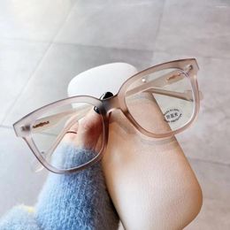 Sunglasses Frames Korean Stylish Man Woman Glasses Square Shape Blue Light Blocking Vintage Eyeglass For Women