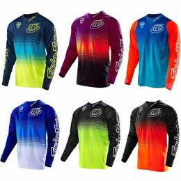 Men's T-shirts Customised Downhill Suit Long Sleeved Mountain Bike Riding Suit Off-road Racing Suit Ball Suit Polo Shirt