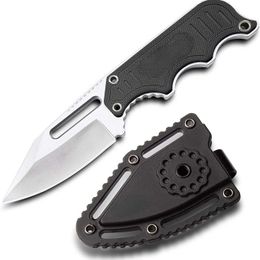 Knife Mini Fixed Blade Knife Tang Style Belt Knife Boot Tactical Knife Cover And Neck Chain Knife ABS Sheath Knife