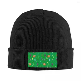 Berets Pikmins Field Video Gamer Skullies Beanies Caps Cool Winter Warm Men Women Knitting Hat Unisex Adult Bonnet Hats