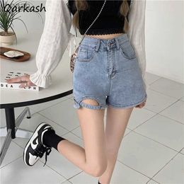 Women's Shorts Women Shorts Summer Denim High Waist Slender Hollow Out Hot Sexy Girls Streetwear Vintage All-match Students Skinny Leisure New YQ240108