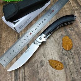 Knife Stainless Steel Survival EDC Russia Folding Knife Outdoor Hunting Camping Utility Wooden Handle Pocket Knife Multifunction Tools