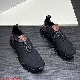 Leather Sneaker BERLUTI Casual Shoes Berluti Shadow Grey Men's Sports Shoes This Pair of Socks Has a Comfortable Inner Lining HBW4
