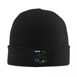 Berets Alonso Automobile Race Beanie Cap Unisex Winter Warm Bonnet Femme Knitting Hats Ski Fernando Number 14 Skullies Beanies Hat