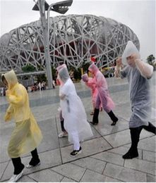 Fashion Raincoats Onetime Raincoat Disposable PE Raincoats Disposable Poncho Rainwear Travel Rain Coat Rain Wear IA5274049229