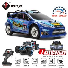 WLtoys 1 28 284010 284161 24G Racing Mini RC Car 30KMH 4WD Electric High Speed Remote Control Drift Toys for Children Gifts 240106