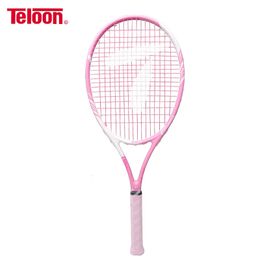 Teloon Super Light Tennis Racket for Lady Beginner Women Integral Forming Broken Wind Frame Professional tenis Racquet K021SPA 240108