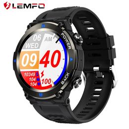 Watches LEMFO Sports Smart Watch Men 400 mAh Battery IP68 Waterproof Bluetooth Call Custom Dial Smartwatch A80 Heartrate Monitor 2022