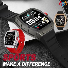 Watches 2022 New 1.3" Men Full Touch Screen Business Smart Watch Heartrate Monitoring Sports Fitness Tracker Music Waterproof Smartwatch