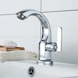 Bathroom Sink Faucets CCC Deck Mount Basin Single Handle Hole Bath Tap Washbasin Cold Water For Kitchen