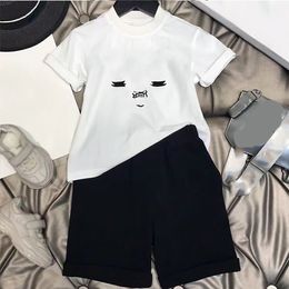 High-end cotton two-piece suit cotton comfortable short-sleeved shorts fashion high-end western-style men and women big baby