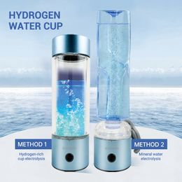 CAMAZ 3000ppb Alkaline Hydrogen Water Bottle Ioniser Hydrogen Water Generator With Glass Bottle