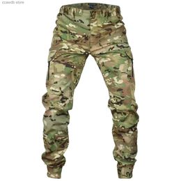 Men's Pants Mege Tactical Camouflage Joggers Outdoor Ripstop Cargo Pants Working Clothing Hiking Hunting Combat Trousers Men's Streetwear T240108