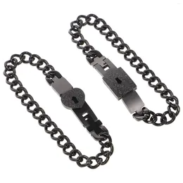 Charm Bracelets 1Pair Couple Concentric Bracelet Stylish Unisex Hand Chain Birthday Gift