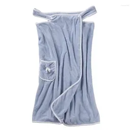 Towel Coral Fleece Bathrobe Microfiber High Absorbent Thickened Soft Comfort Bath Adults Women Bathroom Shower Towels