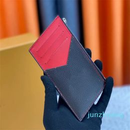 Designer Card Holder Men and Womens Cards Holders Lambskin Mini Wallets Coin purse pocket Interior Slot Pockets Leather