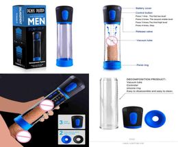 Nxy Vacuum Pump Enlargement Enhancer Penis Extender Electric Sex Toys for Men Male Masturbator Dick Train Penile 18 01288316601