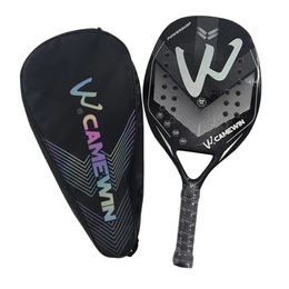 Camewin 3k Carbon Racket Beach Tennis Padel Balls Rackets Man Accessories Grip Pala Junior 240108