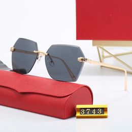 Designer Sunglasses Woman Mens Sunglass Fashion Sun Glasses Classic Print Goggle Beach Holiday Adumbral Glass 5 Colours