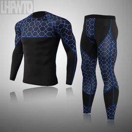 Underpants Men's Ski Thermal Underwear Cycling Workout Suit Winter Gym Running Sports Set Compression Long Sleeves and Quick Drying Tshrit