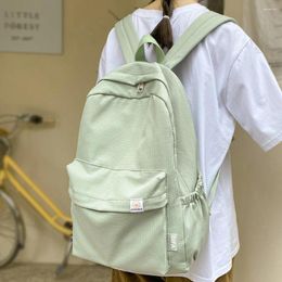 School Bags Travel Women Kawaii Solid Color Book Bag Fashion Ladies Student Backpack Cool Girl College Female Laptop Cute Backpacks