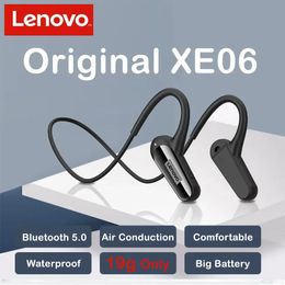 Earphones Original Lenovo Xe06 Air Conduction Wireless Bluetooth Headphones Ipx7 Waterproof Headset 9d Stereo Earphones Earbuds with Mic