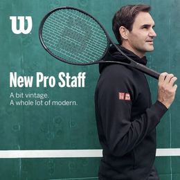 V11 Black Racquet Tennis Federer Professional Prostaff Doubles Singles Student beginner 240108