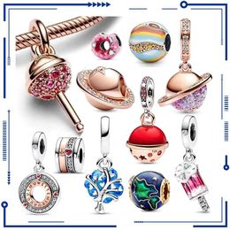 925 Silver Fashion Ice Cream New Series Charm Beads Suitable for Original PAN Bracelets Women's Jewelry DIY Gift Making Free Delivery