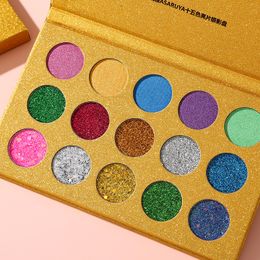 newst Shimmer 15 color Metallic glitter eyeshadow smudge-proof tray girl students stage performance makeup glitter eyeshadow tray