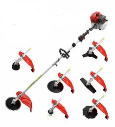 New Model Garden Trimmers 52CC 2 strokeAir Cooling Brush CutterGrass Cutting ToolWhipper Sniper with Metal BladesNylon Heads7073198