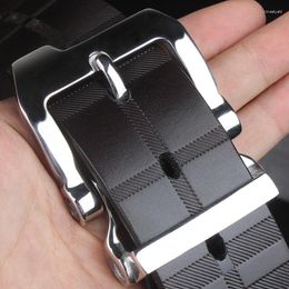 Belts Genuine304 Stainless Steel Anti-allergy Men's Handmade Leather Belt With Durable Needle Buckle For Ten Years Leisure