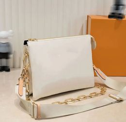 luxurys Fashionwomen designers bag genuine calf leather embossed Chain carry Purse clutch crossbody handbag shouler bag